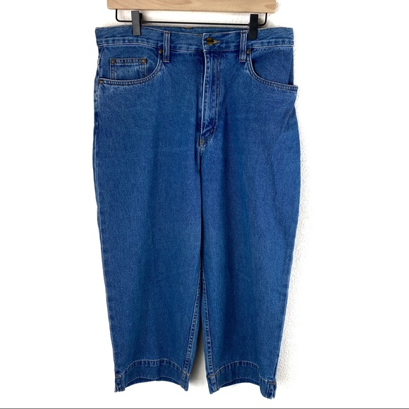LL Bean Cropped Jeans 14 Petite - Picture 1 of 9